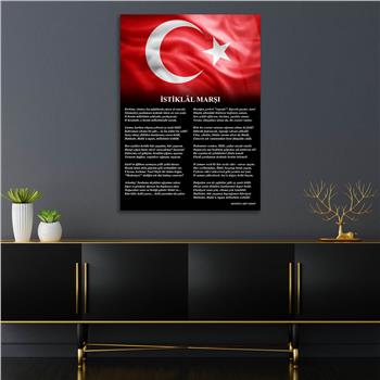 Dikey VatanTemalı Cam Tablo 187