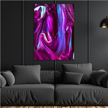 Dikey Sanat Temalı Cam Tablo 509