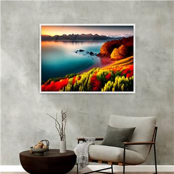 Alüminyum Çerçeveli Doğa Temalı Cam Tablo 023