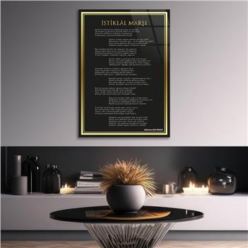 Dikey Vatan Temalı Cam Tablo 303
