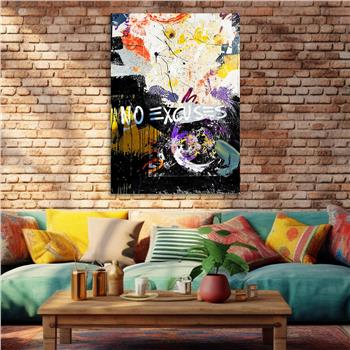 Dikey Sanat Temalı Cam Tablo 480