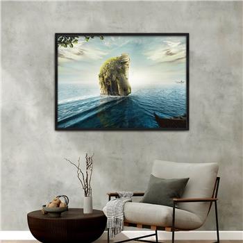 bedrucktes Glas mit Aluminiumrahmen und Kunst Themen 