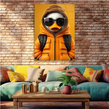 Dikey Doğa Temalı Cam Tablo 446