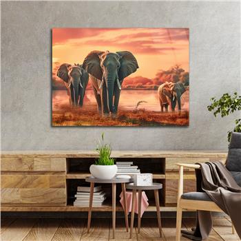 Yatay Doğa Temalı Cam Tablo 556