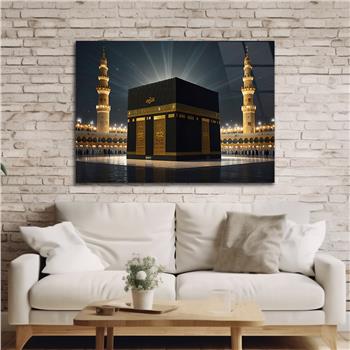 Yatay Dini Temalı Cam Tablo 174