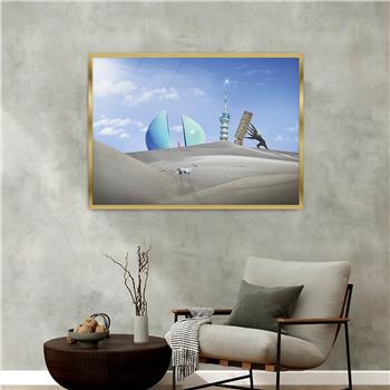 bedrucktes Glas mit Aluminiumrahmen und Kunst Themen 