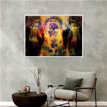 Aluminium Omlijste Kunst Thema Geharde Glasschilderij 083