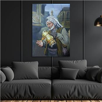 Kunst Thema auf bedrucktem Glas