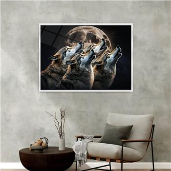 Aluminum-Framed National-Themed Tempered Glass Wall Art 030