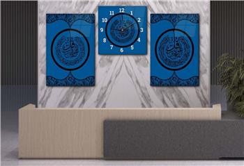 Ensemble de Tableaux et d’horloge 2 pièce sur le thème religieux