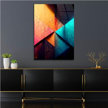 Dikey Sanat Temalı Cam Tablo 544