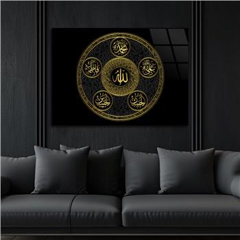 Religiöses Thema auf bedrucktem Glas