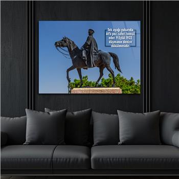 Yatay VatanTemalı Cam Tablo 135