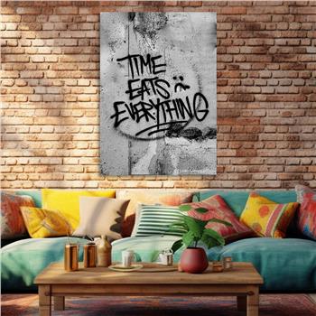 Dikey Sanat Temalı Cam Tablo 493