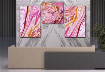 Ensemble de Tableaux et d’orloge 2 pièces sur le thème de l’art