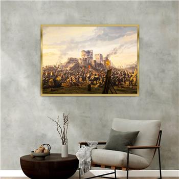 Aluminium Omlijste Natuur Thema Geharde Glasschilderij 078