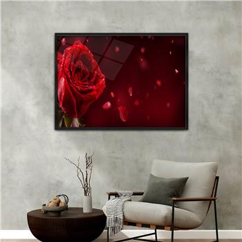 Aluminium Omlijste Natuur Thema Geharde Glasschilderij 093