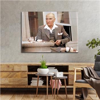 Yatay VatanTemalı Cam Tablo 104