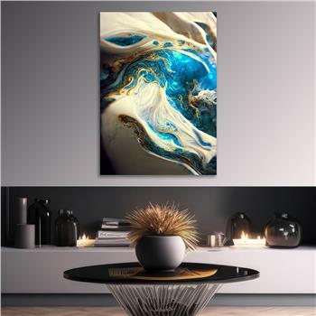 Dikey Sanat Temalı Cam Tablo 559