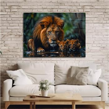 Yatay Doğa Temalı Cam Tablo 536