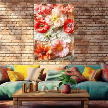 Dikey Sanat Temalı Cam Tablo 451