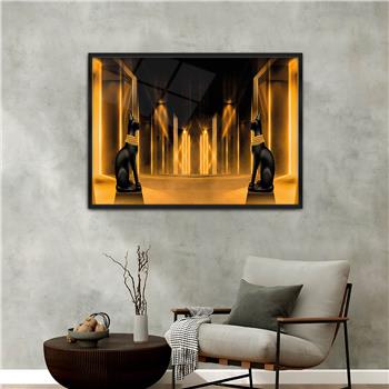 bedrucktes Glas mit Aluminiumrahmen und Kunst Themen 