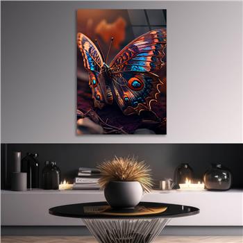 Dikey Sanat Temalı Cam Tablo 428