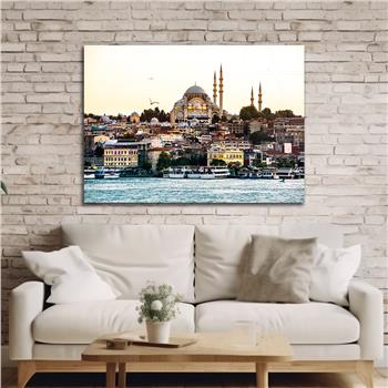 Yatay Dini Temalı Cam Tablo 156