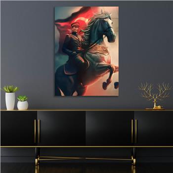 Dikey VatanTemalı Cam Tablo 230