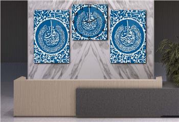 Ensemble de Tableaux et d’horloge 2 pièce sur le thème religieux