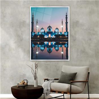 Alüminyum Çerçeveli Dini Temalı Cam Tablo 026