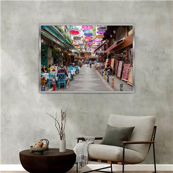 Aluminium Omlijste Natuur Thema Geharde Glasschilderij 068