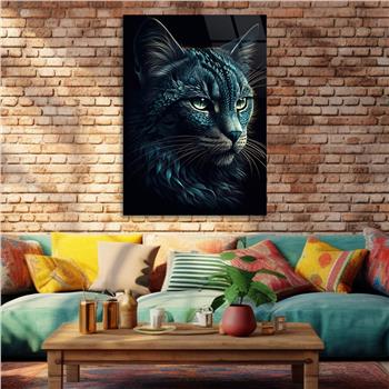 Dikey Doğa Temalı Cam Tablo 426