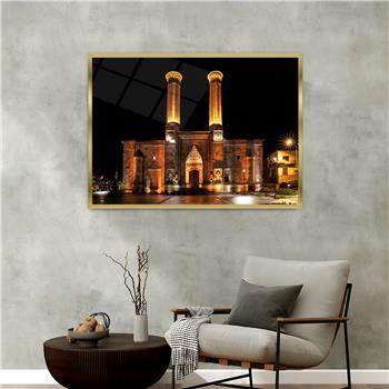 لوحة زجاجية ديني مع اطار ألمنيوم