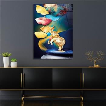 Kunst Thema auf bedrucktem Glas