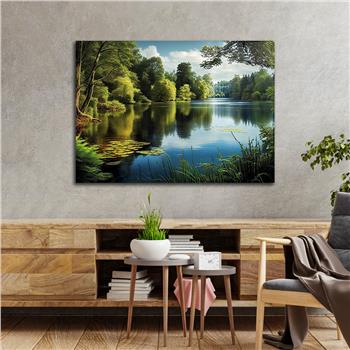 Yatay DoğaTemalı Cam Tablo 395