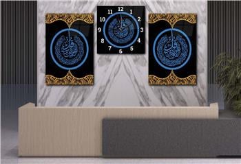 Ensemble de Tableaux et d’horloge 2 pièce sur le thème religieux