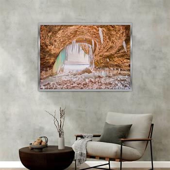 bedrucktes Glas mit Aluminiumrahmen und Natur Themen 