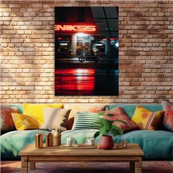 Kunst Thema auf bedrucktem Glas