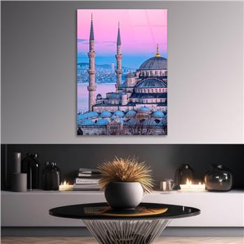 Dikey Dini Temalı Cam Tablo 261