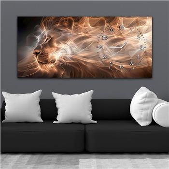 Yatay Saatli Yandan Sanat Temalı Cam Tablo 283