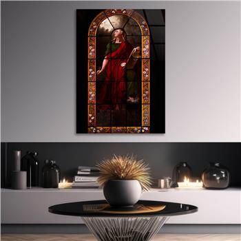 Kunst Thema auf bedrucktem Glas