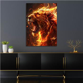 Dikey Doğa Temalı Cam Tablo 295