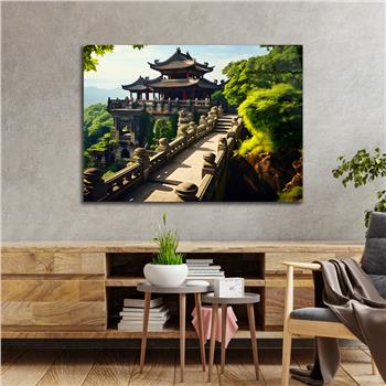 Yatay DoğaTemalı Cam Tablo 420