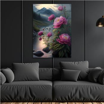 Thema Natur auf bedrucktem Glas