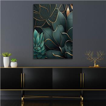 Dikey Sanat Temalı Cam Tablo 577