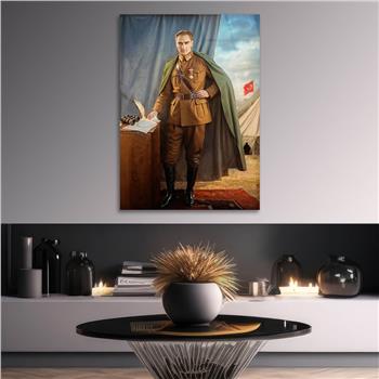 Dikey VatanTemalı Cam Tablo 245