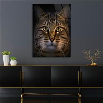 Dikey Doğa Temalı Cam Tablo 277