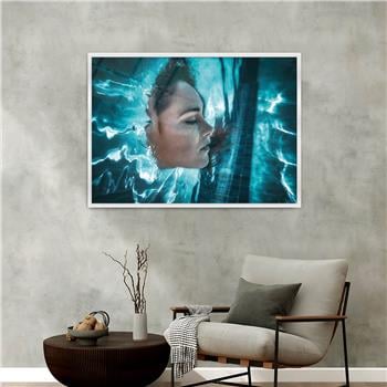 bedrucktes Glas mit Aluminiumrahmen und Kunst Themen 