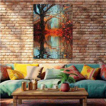 Kunst Thema auf bedrucktem Glas